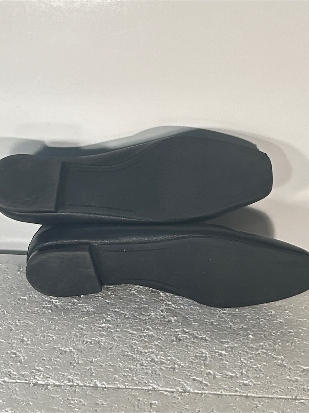 Frye SZ 9 Black Leather Ballet Flats Timeless Closet Staple Minimalist Academia - Picture 9 of 10